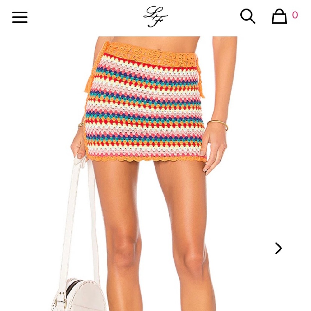 Lovers and friends crochet rainbow skirt